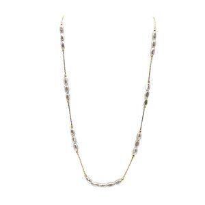 RICHELIEU Stimulated Pearl NWTs Gold Tone Choker Necklace 18" Length